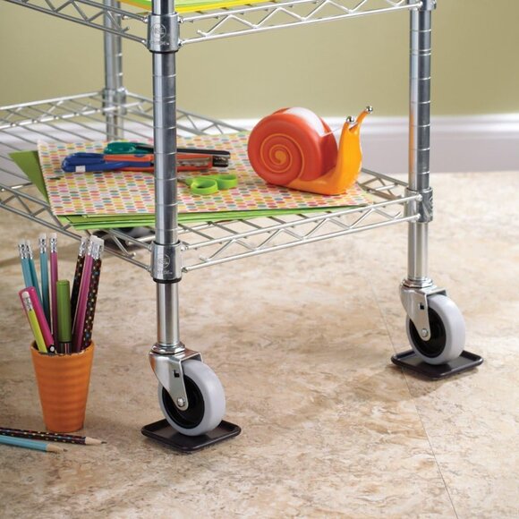 2-1/2" SQUARE REUSABLE CARPET BOTTOM LEG FURNITURE, PADS AND SLIDERS 72 PIECES - Picture 6 of 7